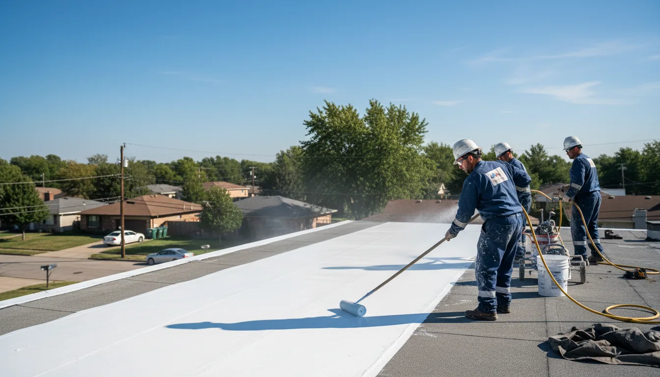 Commercial roof coating in King, NC near me